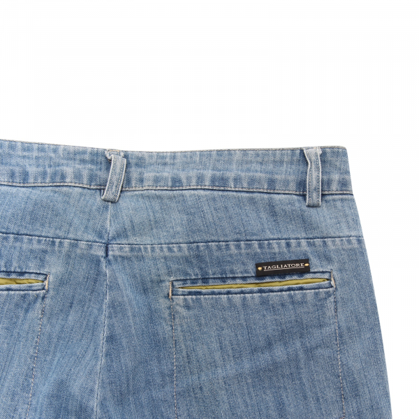 5594AQ jeans bimbo TAGLIATORE boy kids denim trousers blue