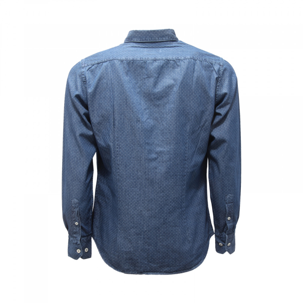 5594AS camicia uomo BROUBACK man denim shirt blue