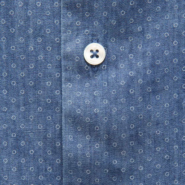 5594AS camicia uomo BROUBACK man denim shirt blue