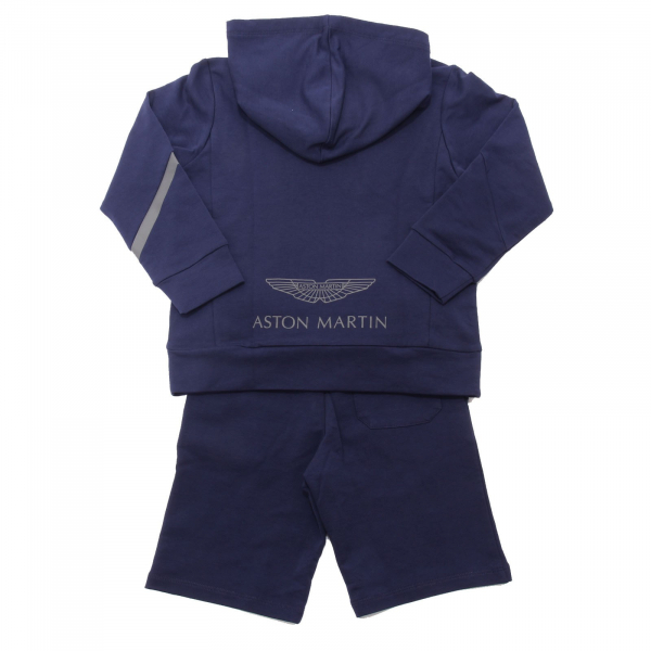 5595AE tuta bimbo BOY ASTON MARTIN blue cotton tracksuit kids