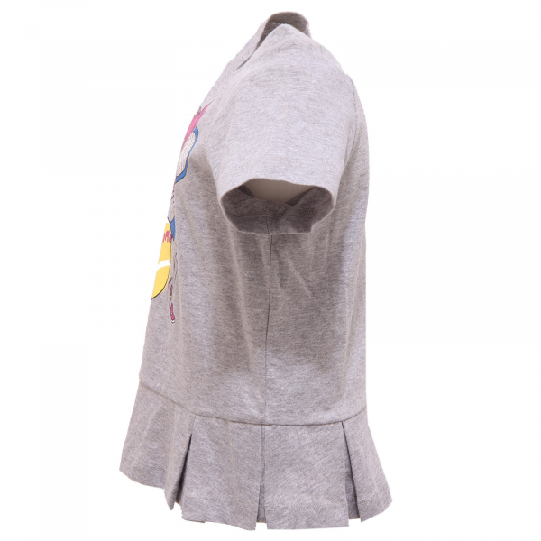 5609R maglia bimba girl FENDI GIRL TENNIS grigio t-shirt kid