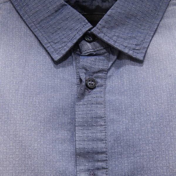 5622AR camicia uomo MESSAGERIE man shirt blue