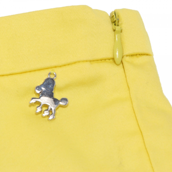 5629AB  bermuda bimba GIRL LULU' yellow cotton shorts kid
