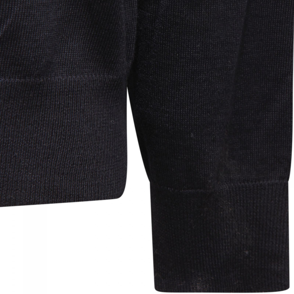 5643AZ DOLCEVITA UOMO BECOME MAN WOOL BLEND ROLL NECK SWEATER BLUE