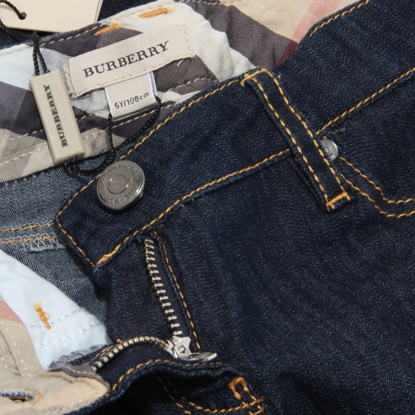 5646M jeans blu bimba BURBERRY kids children pants trousers
