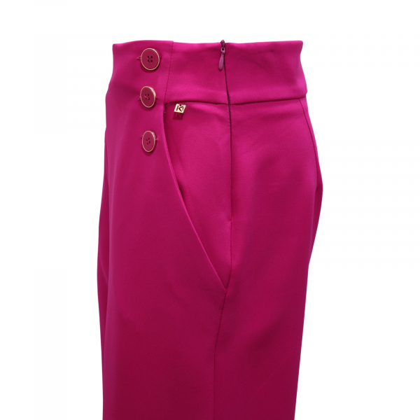 5649AV PANTALONE DONNA KOCCA FENETH WOMAN TROUSERS