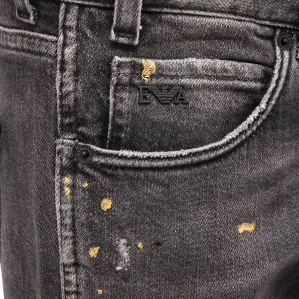 Armani top jeans paint
