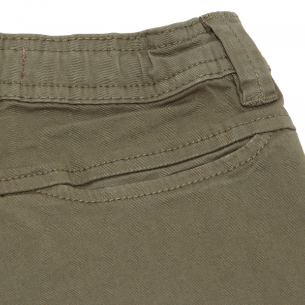 5659AB bermuda bimba GAUDI' TEEN green garment dyed shorts kid