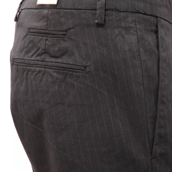 5695AL pantalone uomo BRIGLIA man pinstripes trousers black