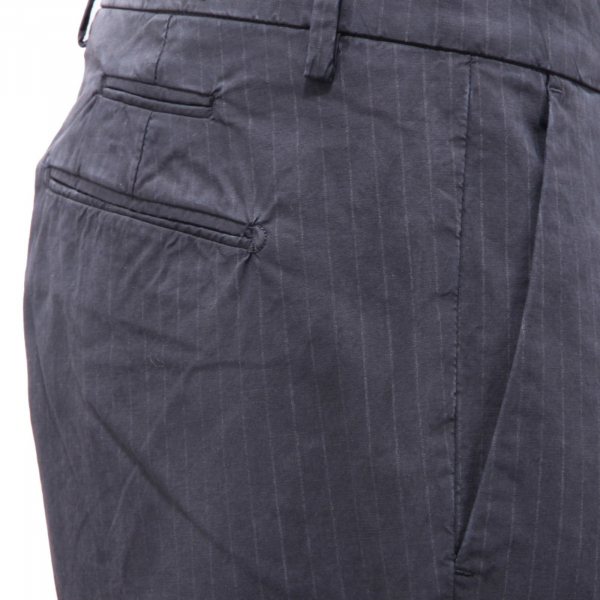 5702AL pantalone uomo BRIGLIA man pinstripes trousers blue