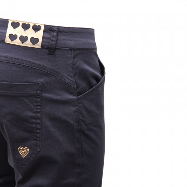5705AQ pantalone bimba TWIN-SET girl kids trousers blue
