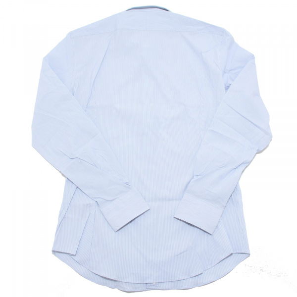 5726L camicia uomo MAURO GRIFONI righe blu manica lunga camicie shirts men