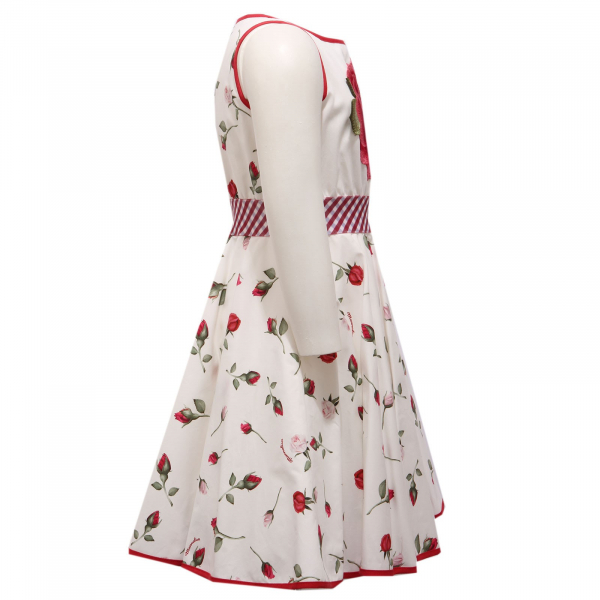 5741AC vestito bimba GIRL MONNALISA cotton sleeveless dress