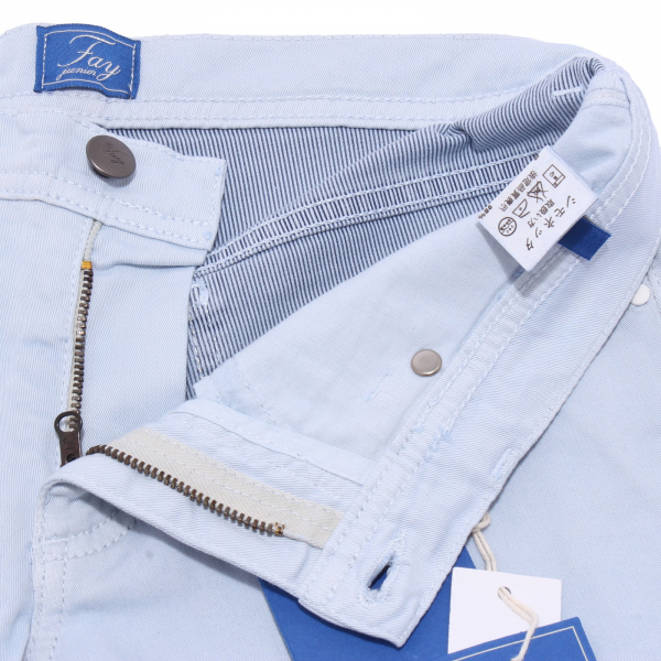 5769Y jeans bimbo BOY FAY JUNIOR light blue delave' pant