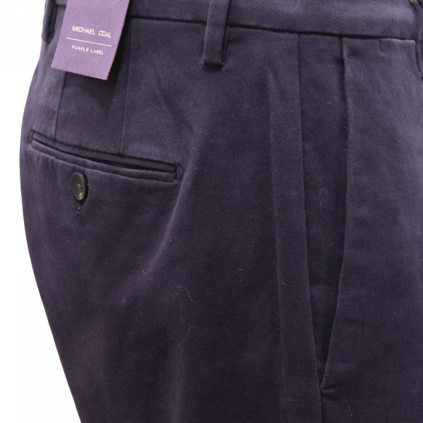 5770AM pantalone uomo MICHAEL COAL man trousers blue