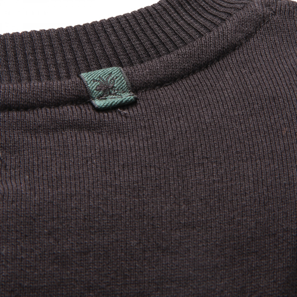 5777AU FELPA UOMO MESSAGERIE GREEN FLAG MAN SWEATSHIRT BLACK