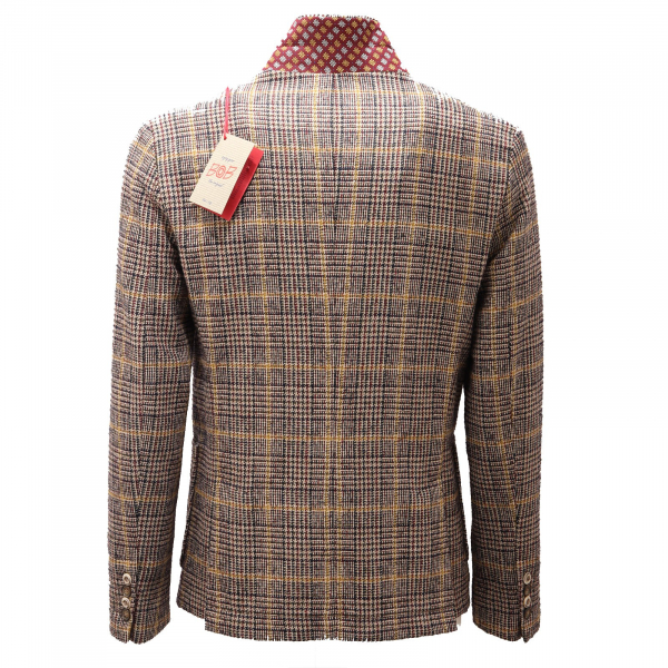 5791AD  giacca uomo BOB slim fit prince of galles jacket men
