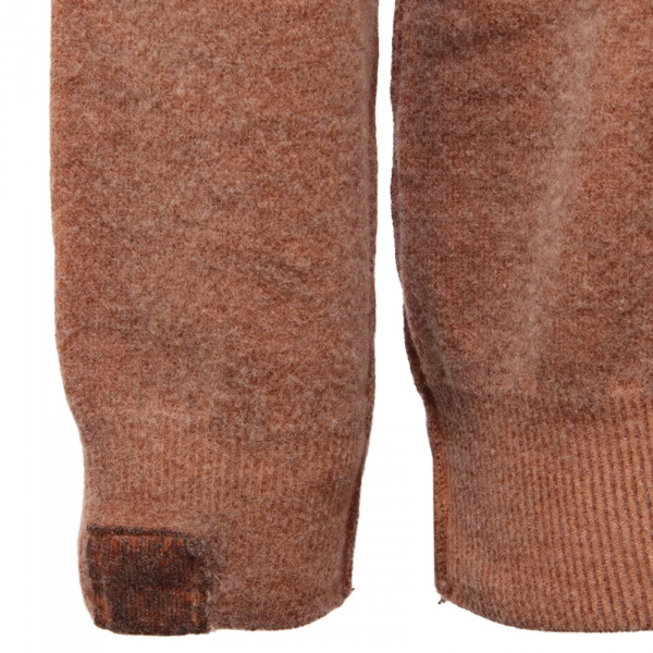 5800AI maglione uomo BOB IDEFIX22 man wool blend vintage effect sweater brown