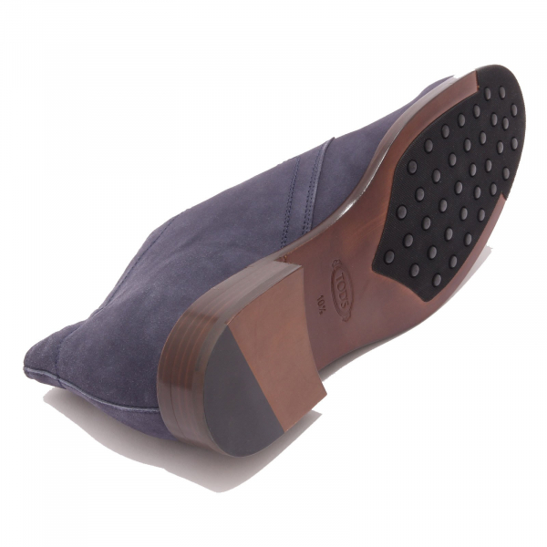 5811AE polacchino uomo TOD'S suede blue shoe man