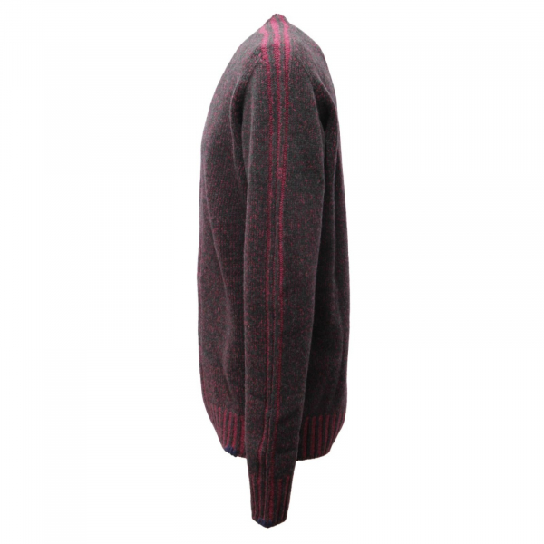 5811AI maglione uomo BOB ALFIE man wool sweater purple/green