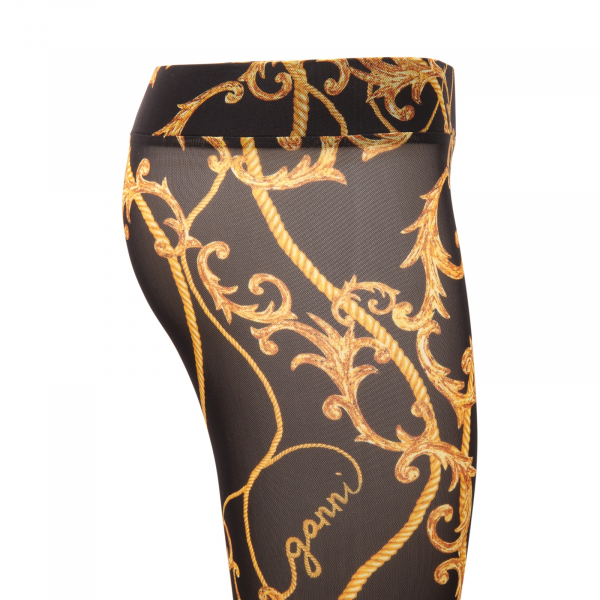 5817AS leggings donna GANNI woman pants black