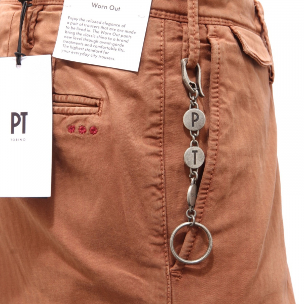 5826AL pantalone uomo PT TORINO GILLSANS man trousers brown 