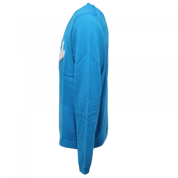 5837U maglione uomo SUN 68 azzurro wool sweater man
