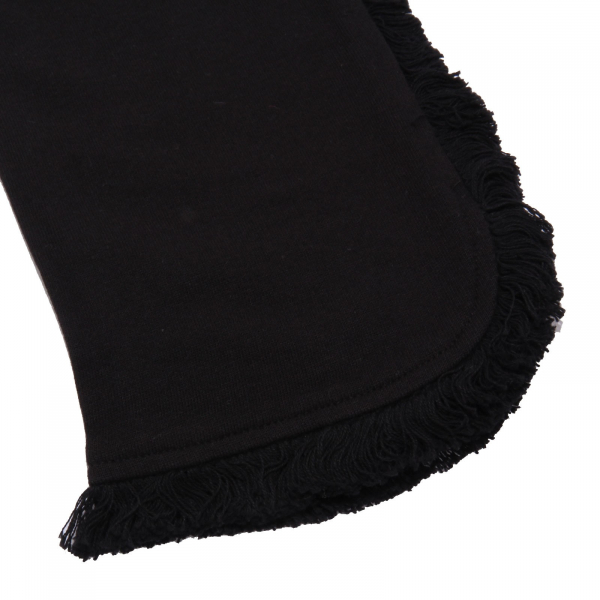 5845AB pantalone tuta bimba GIRL STELLA McCARTNEY KIDS black frajed sweatpant