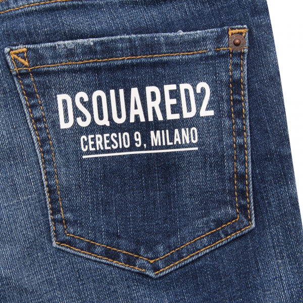 5862AQ jeans bimbo DSQUARED2 BOSTON JEAN boy kids trousers blue