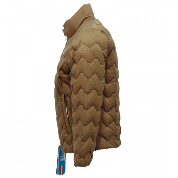 5863R  giubbotto bimba girl GREEN K-WAY VIOLETTE LIGHT THERMO jacket