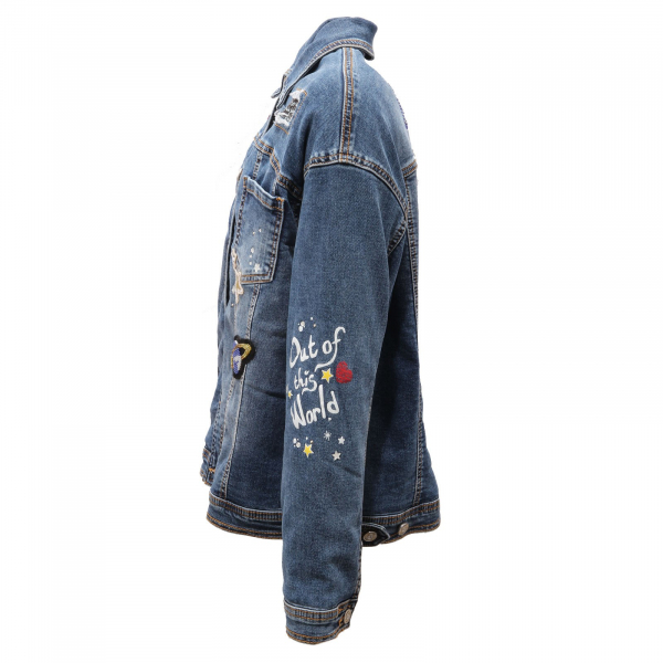 5868AC giubbotto bimba GIRL MONNALISA denim jacket kids