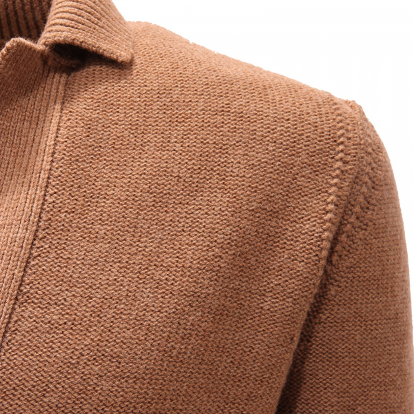 5879AF cardigan uomo ALPHA STUDIO light brown wool sweater man