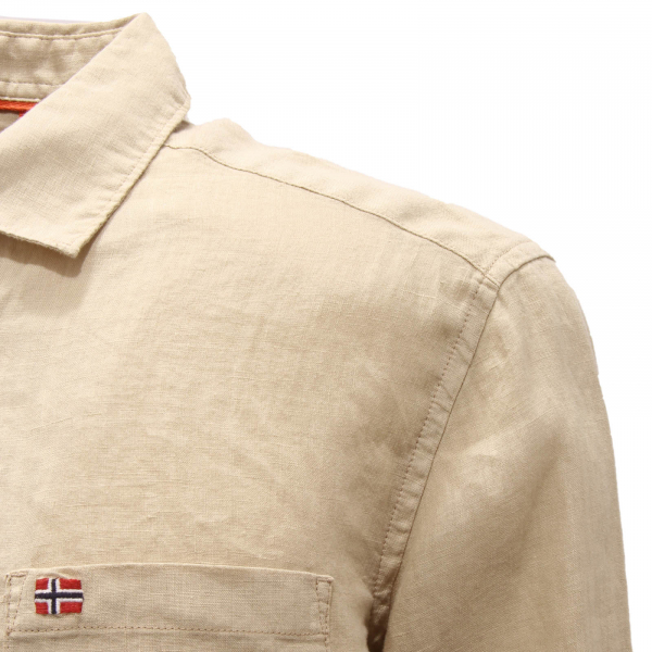 5927AN camicia uomo NAPAPIJRI man linen shirt