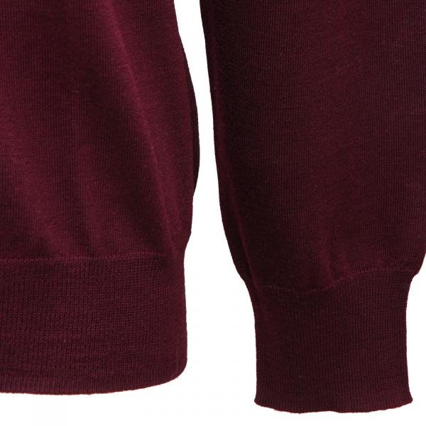 5936AF maglione uomo PAOLO PECORA burgundy wool sweater man