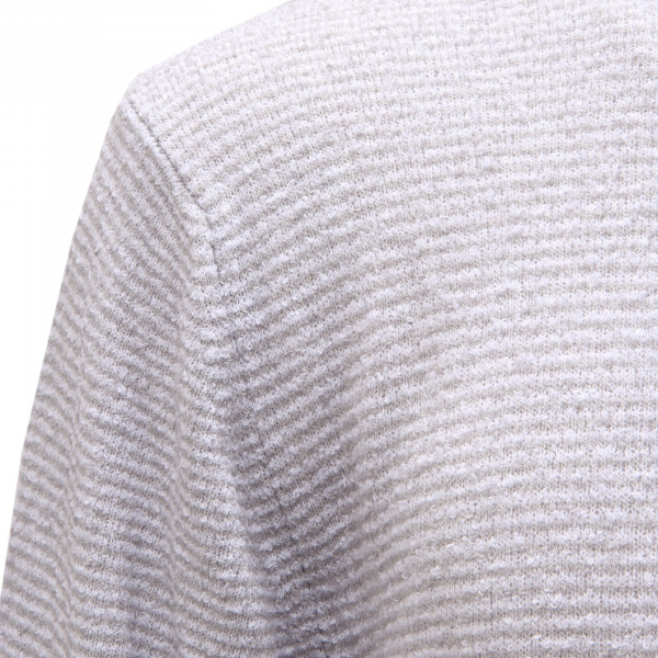 5987AE maglione uomo WOOL & CO striped grey cotton sweater man