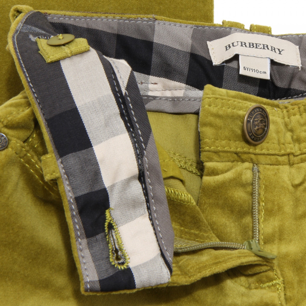 6001M pantaloni bimba velluto BURBERRY kids children pants trousers hosen