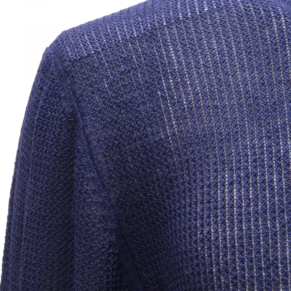 6015AE maglione uomo OFFICINA36 blue viscose/linen sweater man