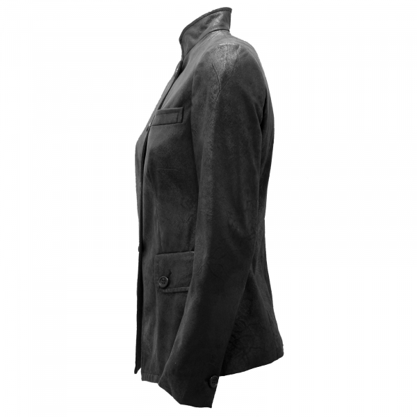 6017AD giacca donna NEW YORK INDUSTRIE black jacket woman