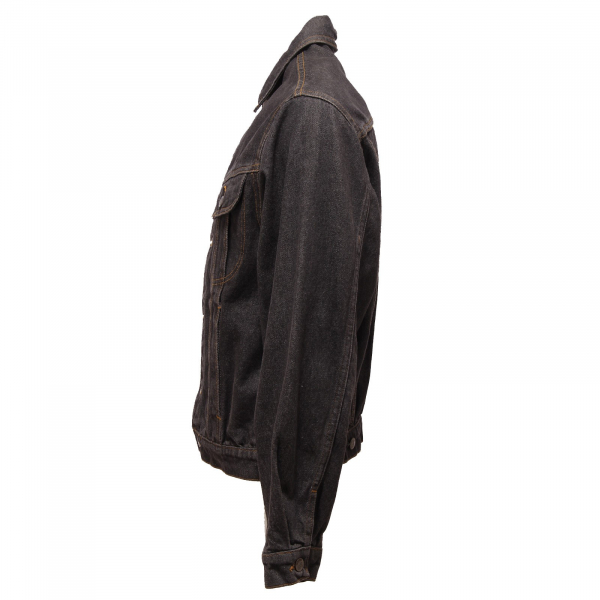 6027Q giubbotto jeans uomo LEE nero rider jacket men