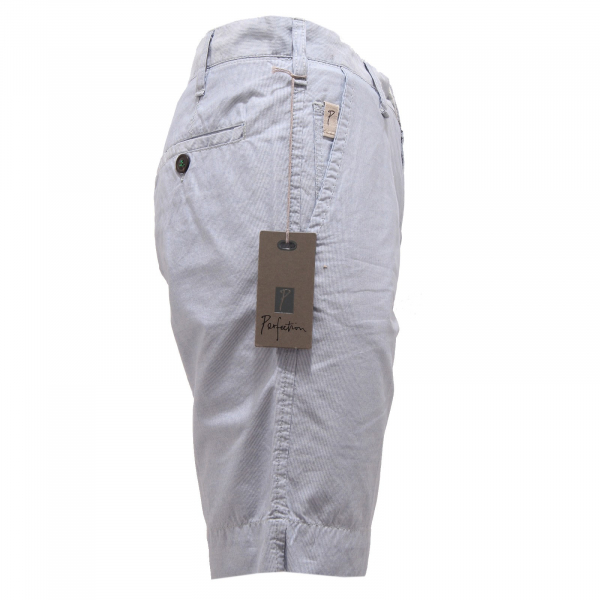 6047S  bermuda uomo PERFECTION azzurro/bianco pantalone short pant men