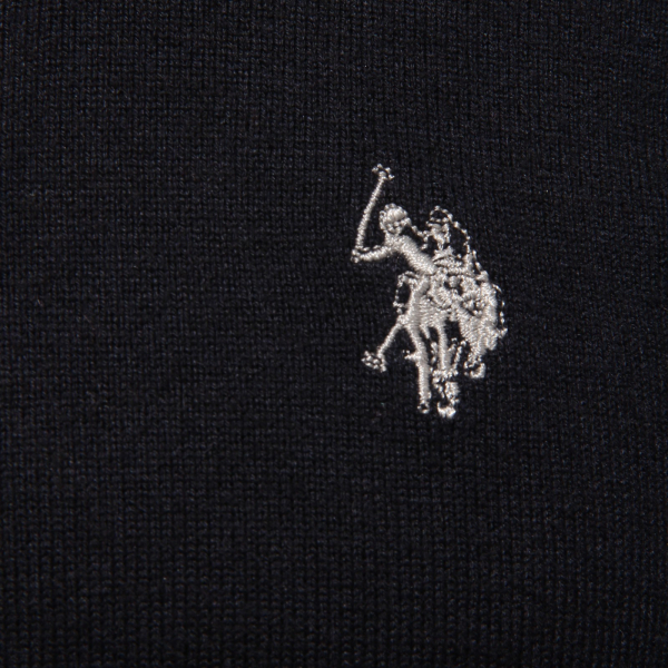 6060K maglione uomo U.S. POLO ASSN. blue/grey mix wool sweater man