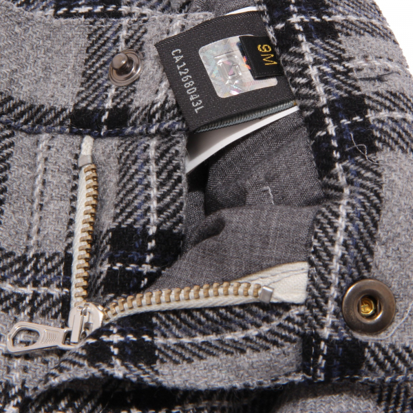 6066U pantalone bimbo FENDI lana/cotone quadri trouser pant kid
