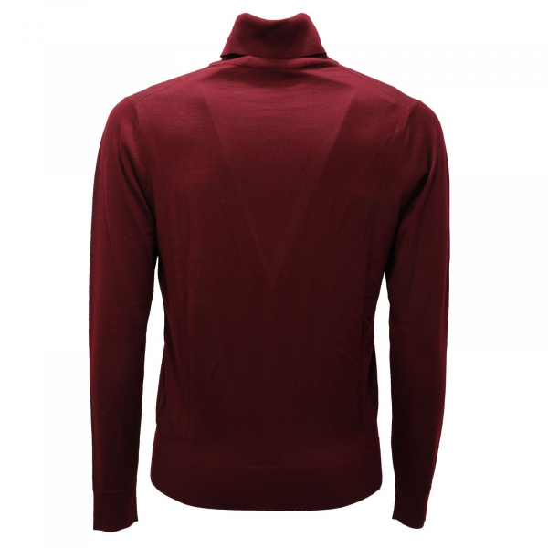 6085AF dolcevita uomo DSQUARED2 bordeaux wool turtleneck sweater man