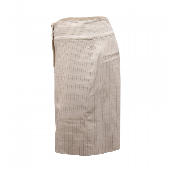 6086AV BERMUDA DONNA PINKO LOQUACE WOMAN LINEN BLEND SHORTS