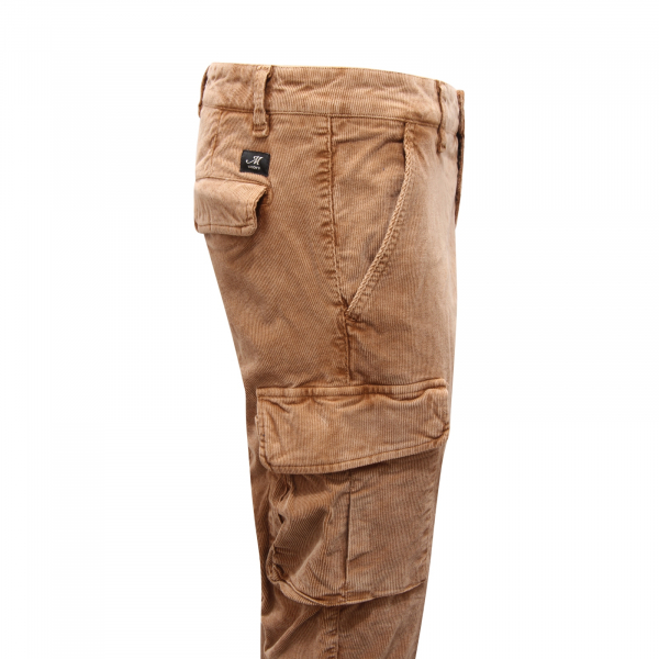 6099AS pantalone cargo velluto uomo MASON'S man velvet trousers