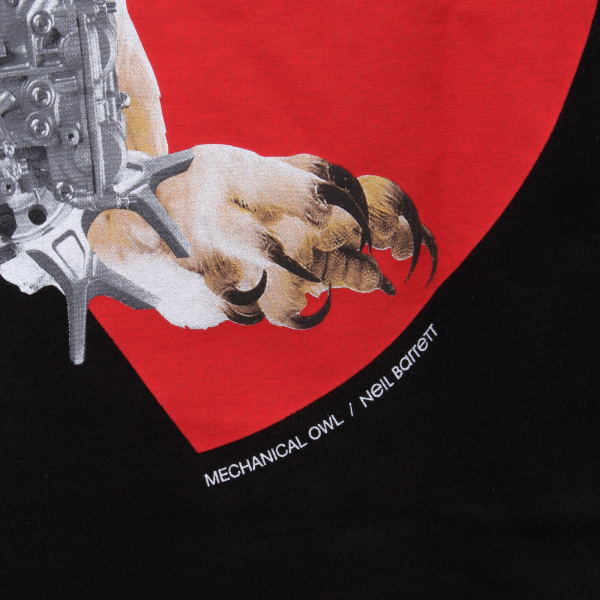 6115Y t-shirt uomo NEIL BARRETT SLIM FIT maglia black