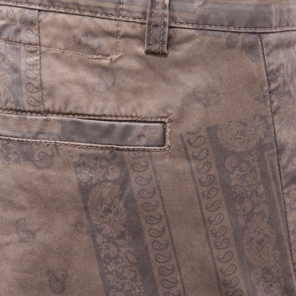 6126AH bermuda uomo SUN 68 brown delave' cotton printed shorts men