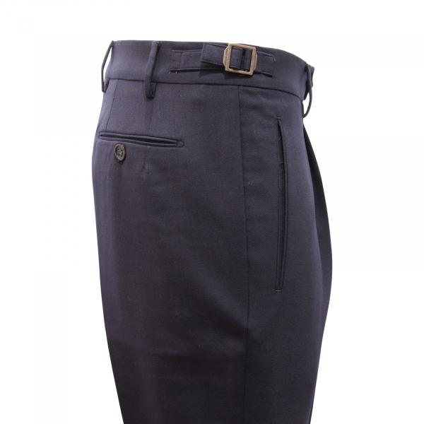 6137AU PANTALONE UOMO BERWICH MAN WOOL BLEND TROUSERS BLUE