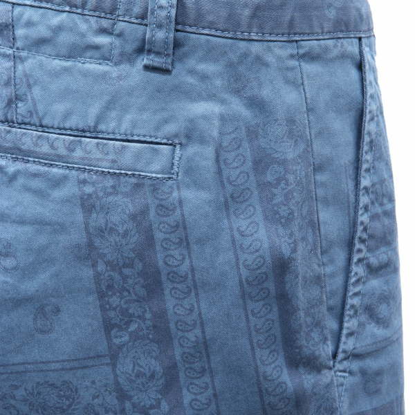 6142AH bermuda uomo SUN68 blue printed cotton shorts man