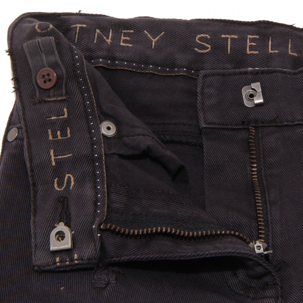 6144P jeans slim nero bimba STELLA McCARTNEY trousers pants kids